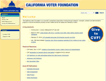 Tablet Screenshot of calvoter.org